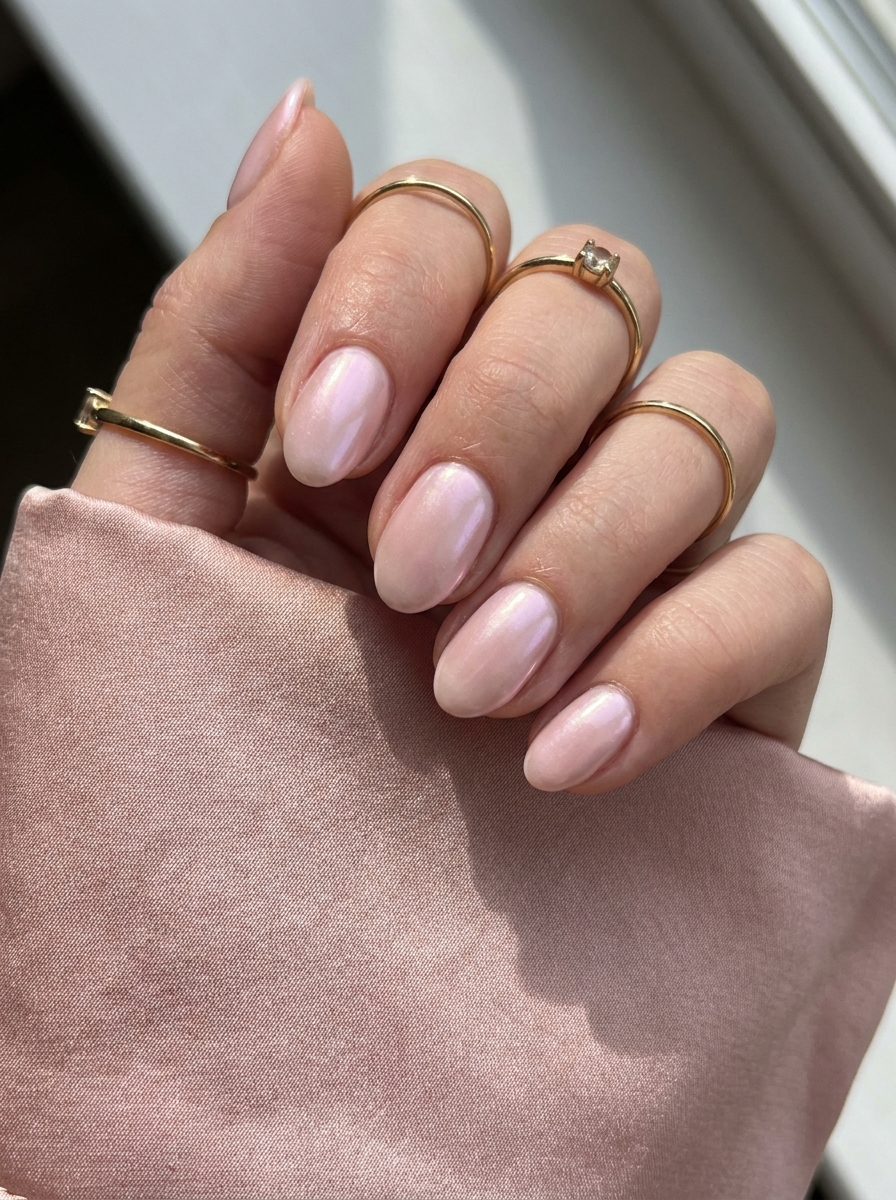 Pearl Pink Glazed Nails als Glazed Nails Inspiration 2026